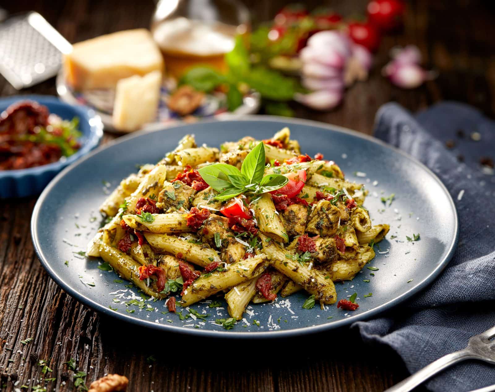 Sun dried tomato chicken pasta