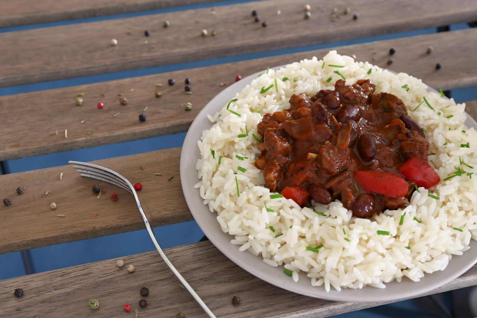 These 20 Easy Ground Beef and Rice Dishes Will Save Your Busy Weeknights 41 30-Minute Tex-Mex Beef and Rice on a plate