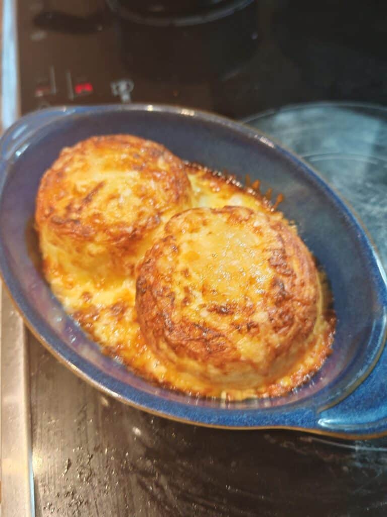 Twice Baked Cheese Souffle